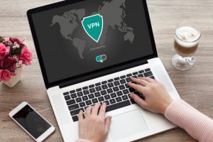 A Laptop With A VPN