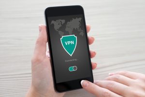 VPN Badge on a Smartphone