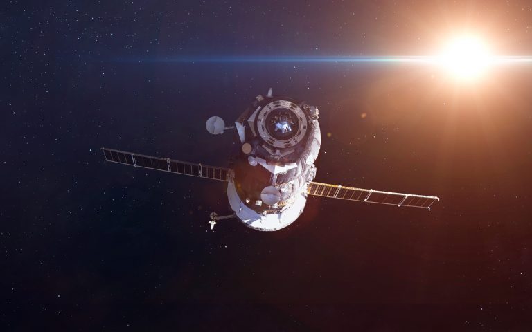 Satellite in space
