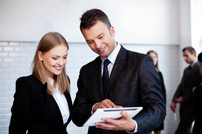 professionals working