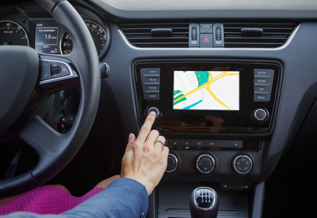 Navigation with car GPS