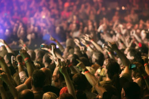 a concert audience