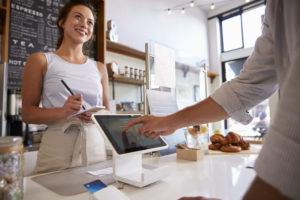 technology used in a local cafe