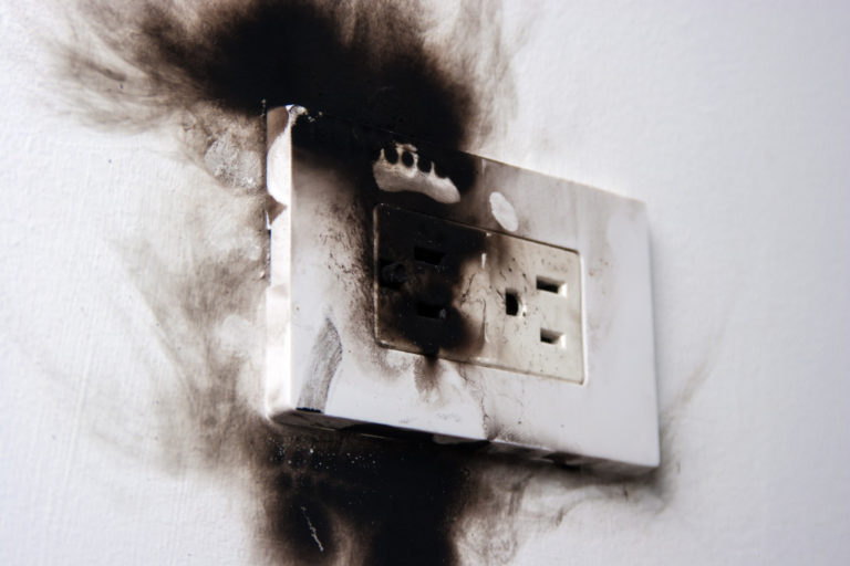 Electrical failure in power outlet isolated
