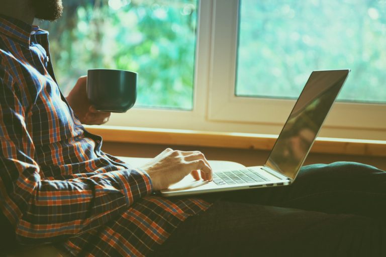 a person working on their computer