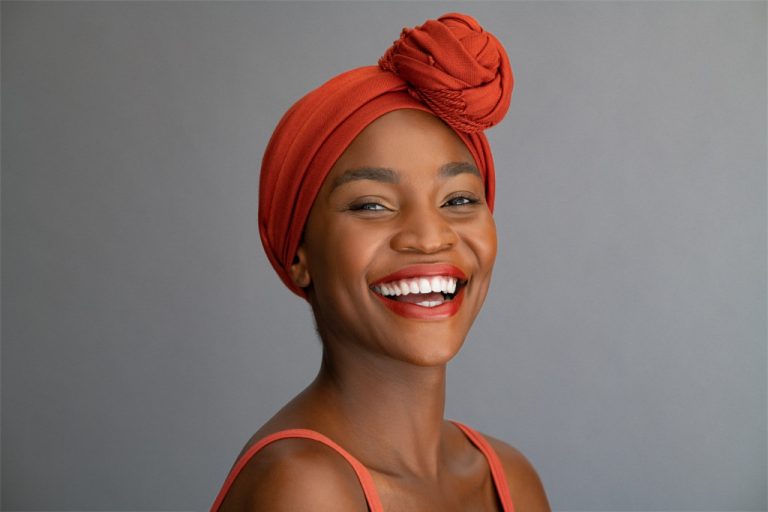 a woman smiling in the camera