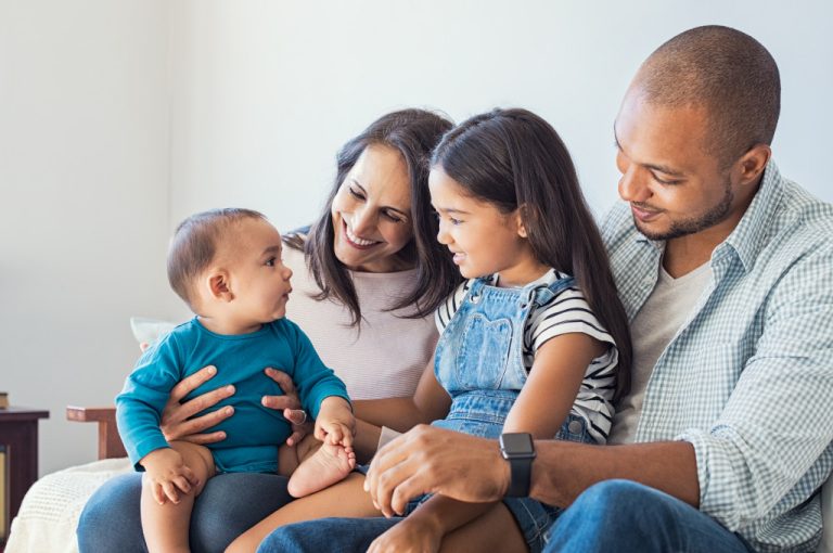An image of a happy family